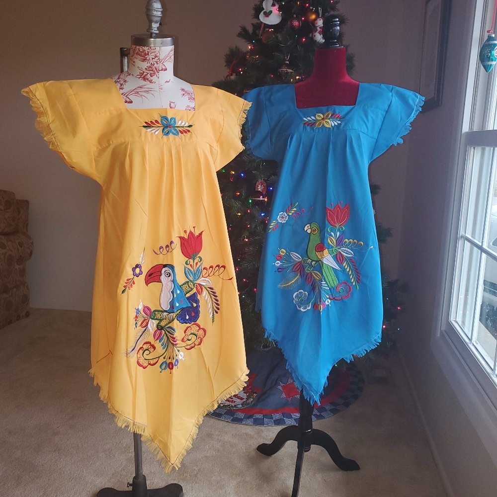 Dresses,  maxi,  embroidered fiesta, Spanish craft